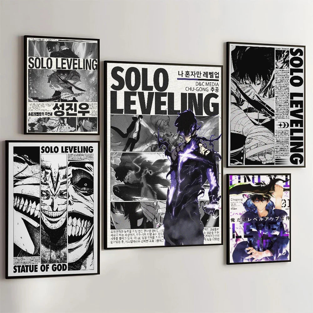 1pc S-Solo L-Leveling Poster Self-adhesive Art Waterproof Paper Sticker Coffee House Bar Room Wall Decor 1pc S-Solo L-Leveling Poster Self-adhesive Art Waterproof Paper Sticker Coffee House Bar Room Wall Decor